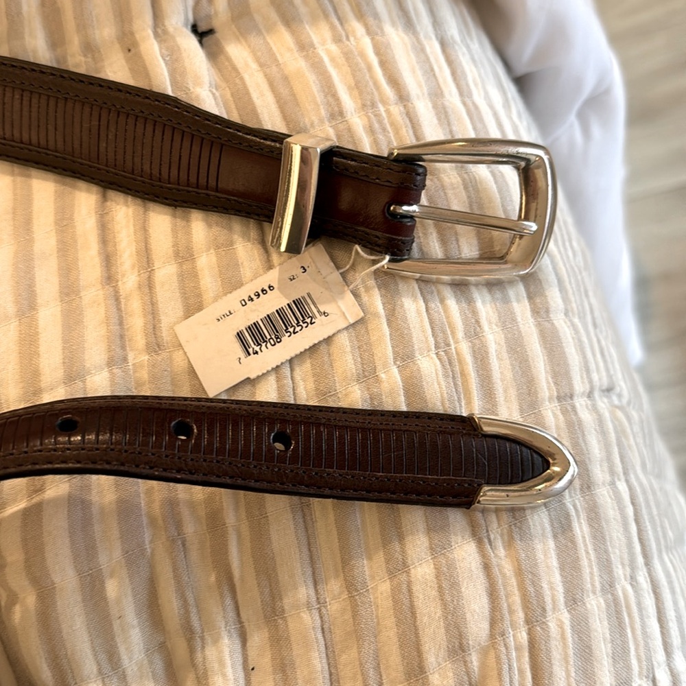 Brighton “Onyx by Brighton”  leather belt size 34